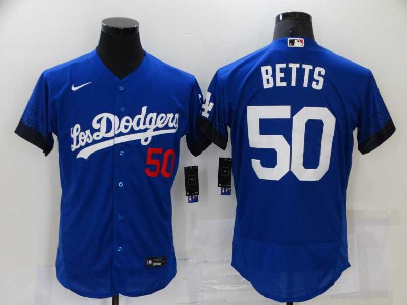 Dodgers 50 Mookie Betts Royal 2021 City Connect Flexbase Jersey,We sell and wholesale Dodgers 50 Mookie Betts Royal 2021 City Connect Flexbase Jersey on line form chian!